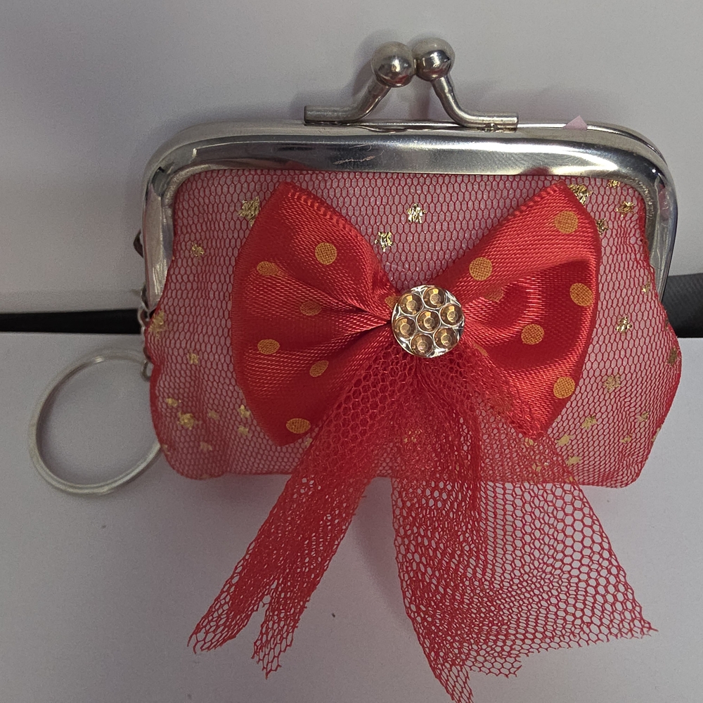 Sanrio Red Mesh Mini Bag with Bow + GIFT - Picture 1 of 5
